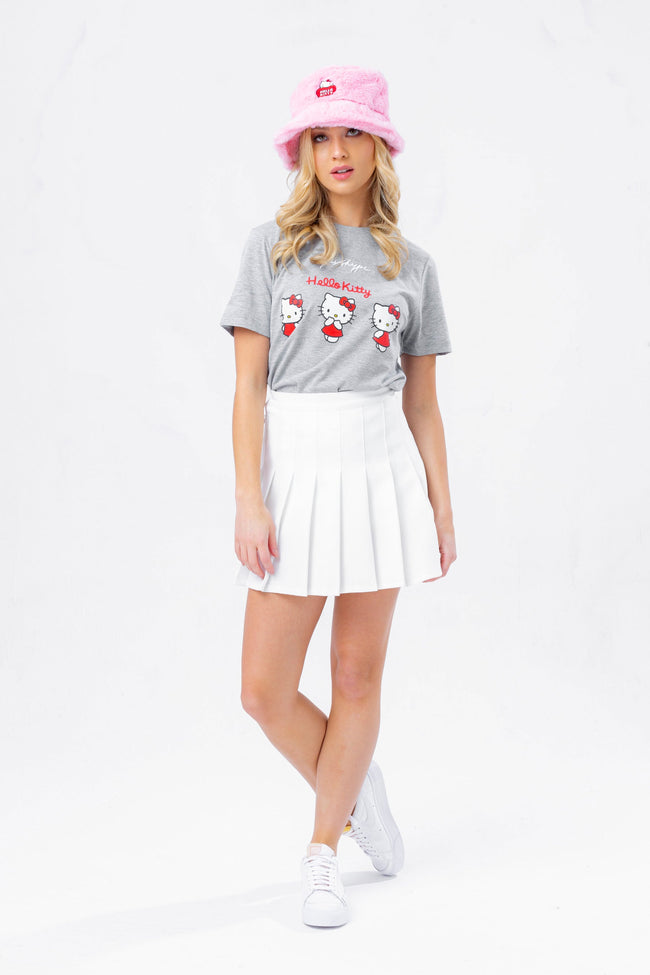 HYPE X HELLO KITTY GREY THREE WOMENS T-SHIRT