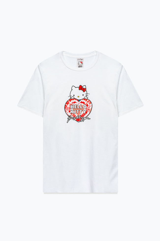 HYPE X HELLO KITTY WHITE TIE DYE T-SHIRT