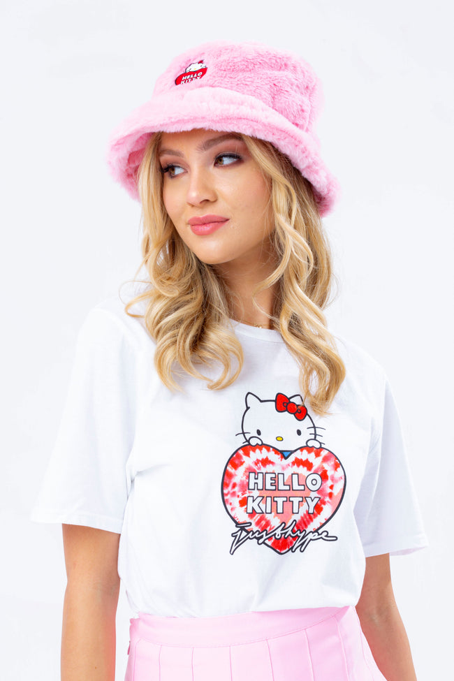 HYPE X HELLO KITTY WHITE TIE DYE T-SHIRT