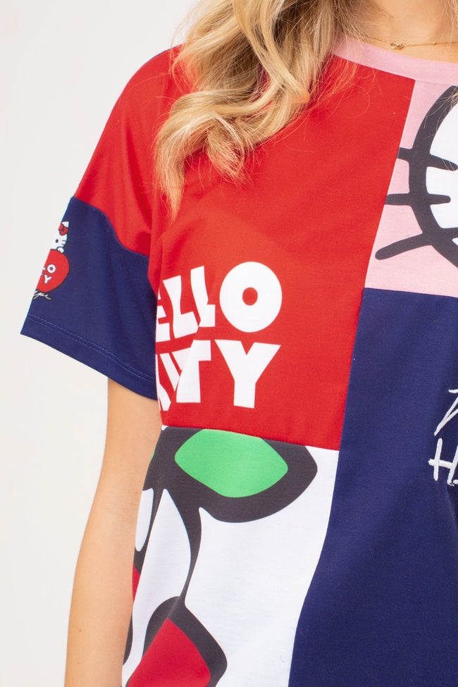 HYPE X HELLO KITTY CUT AND SEW WOMENS T-SHIRT