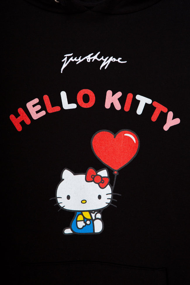 HYPE X HELLO KITTY BLACK BALLOON HOODIE