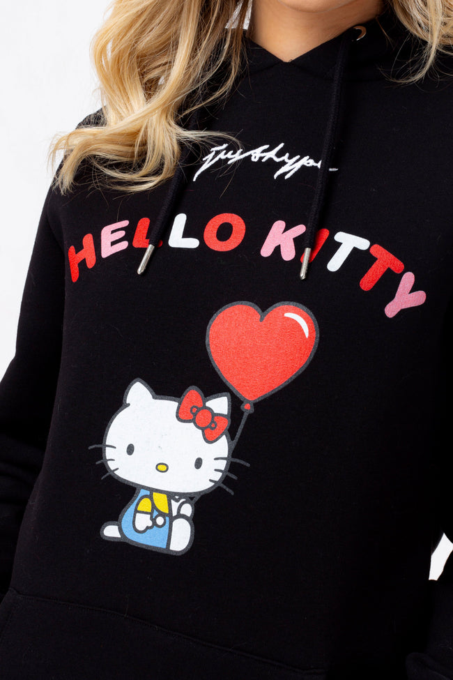 HYPE X HELLO KITTY BLACK BALLOON HOODIE