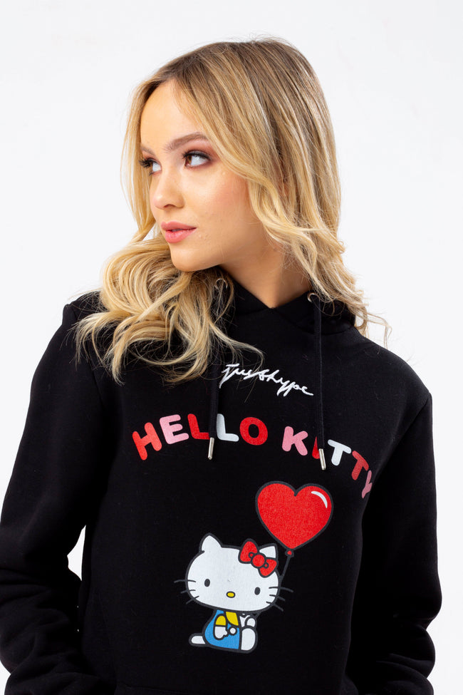 HYPE X HELLO KITTY BLACK BALLOON HOODIE