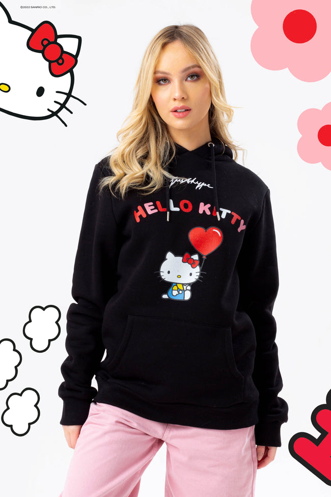 HYPE X HELLO KITTY BLACK BALLOON HOODIE