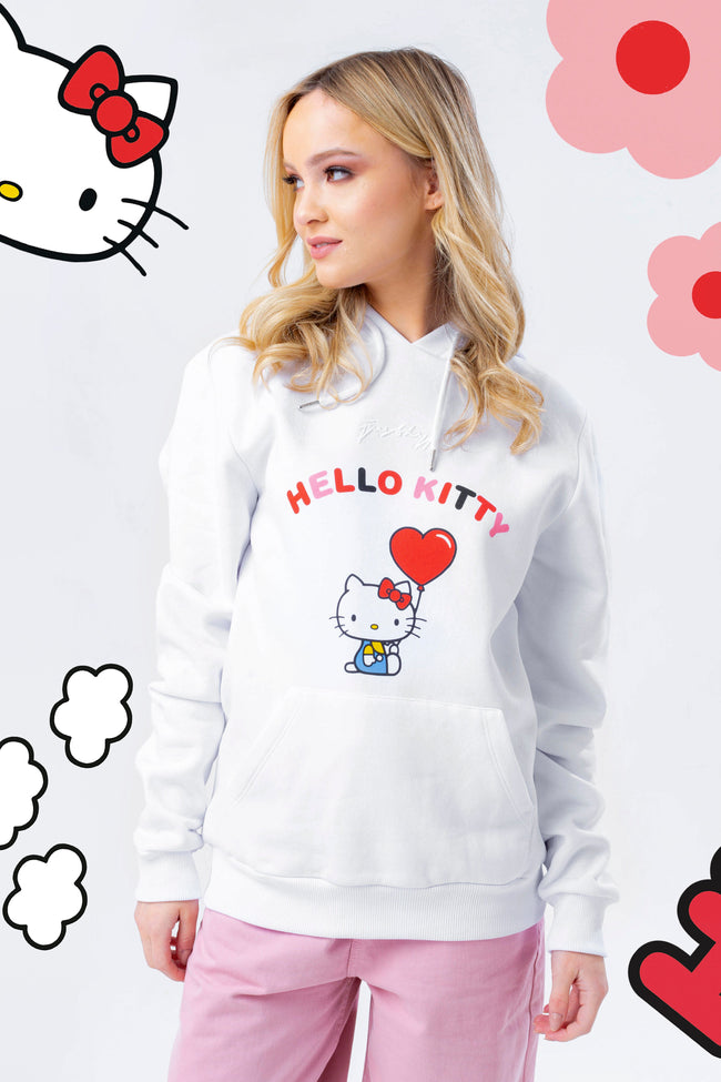 HYPE X HELLO KITTY WHITE BALLOON HOODIE