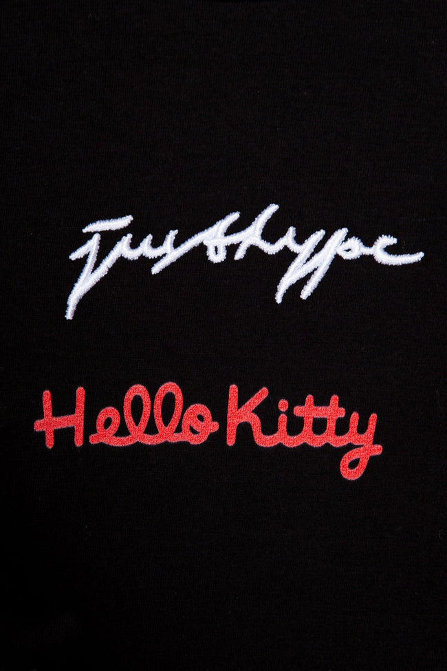 HYPE X HELLO KITTY BLACK WOMENS T-SHIRT