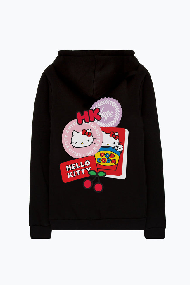 HYPE X HELLO KITTY BLACK BADGE HOODIE