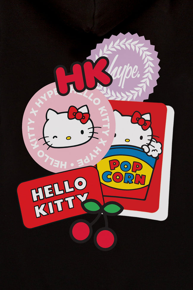 HYPE X HELLO KITTY BLACK BADGE HOODIE