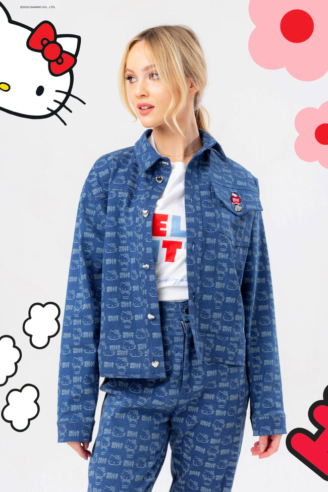 HYPE X HELLO KITTY DENIM WOMENS JACKET