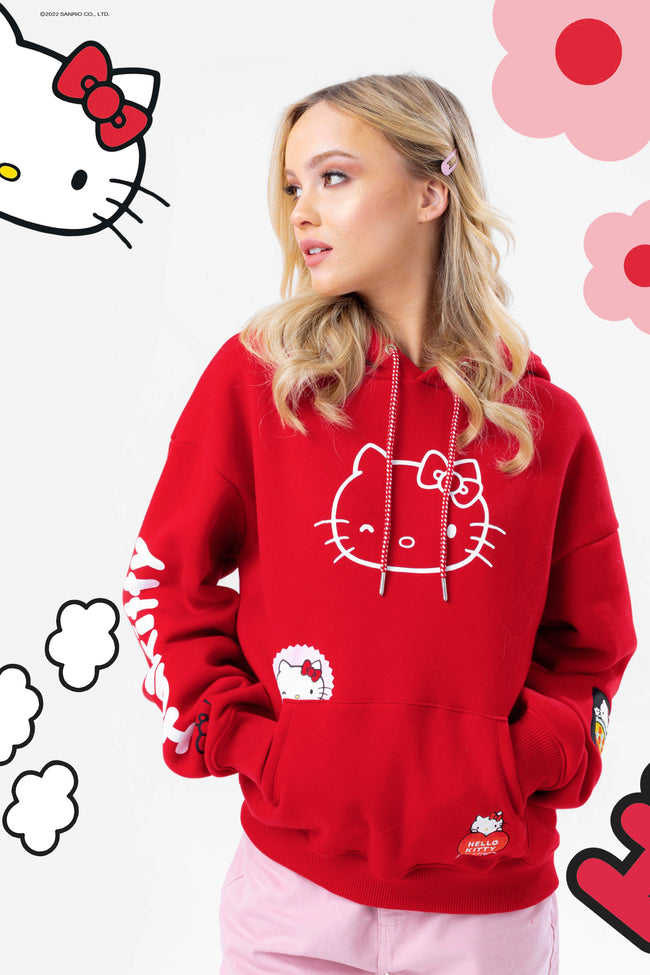 HYPE X HELLO KITTY BADGE HOODIE