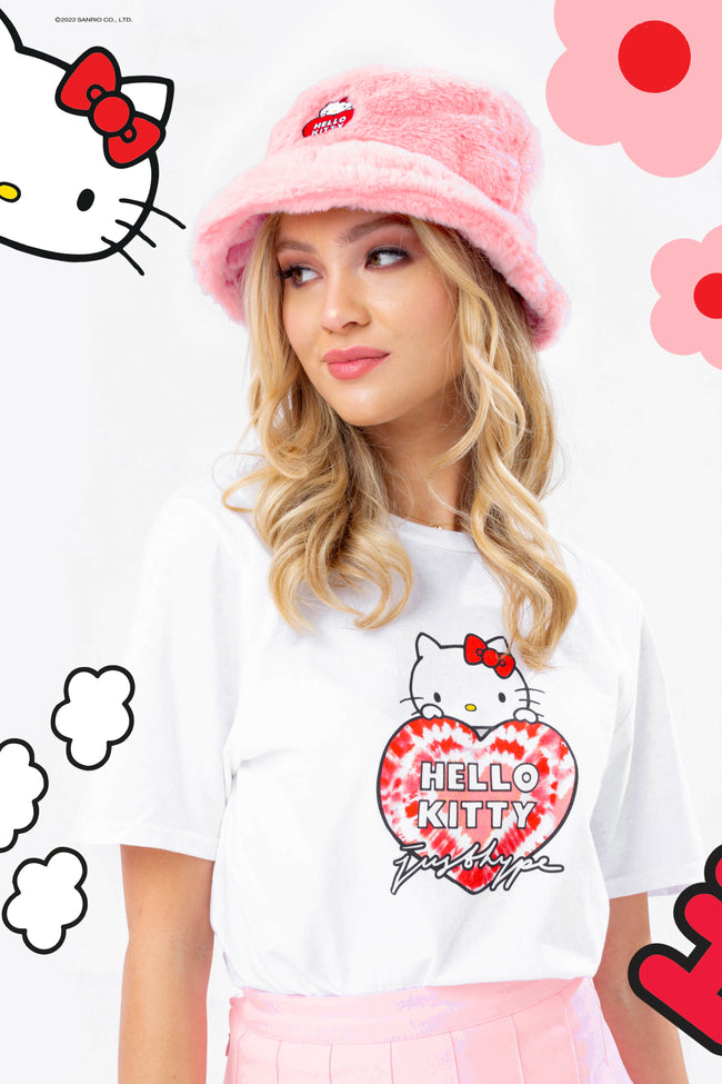 HYPE X HELLO KITTY FUR BUCKET HAT