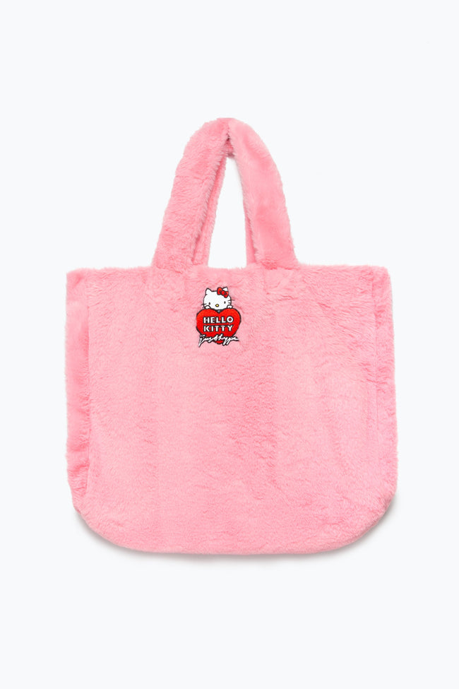 HYPE X HELLO KITTY PINK FUR TOTE BAG