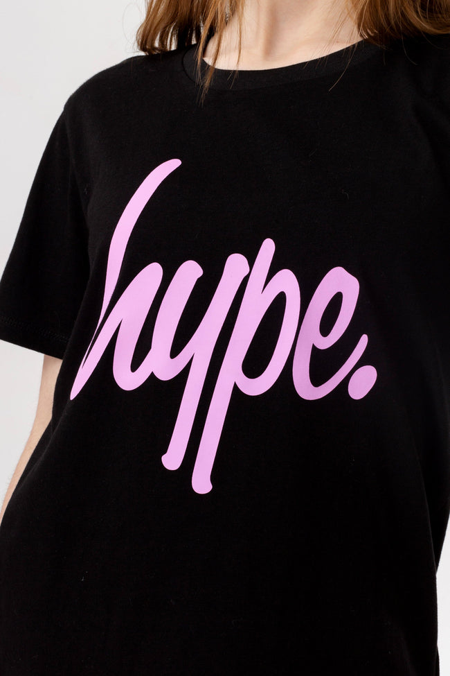 HYPE GIRLS PURPLE LEOPARD ZEBRA T-SHIRT AND LEGGING SET