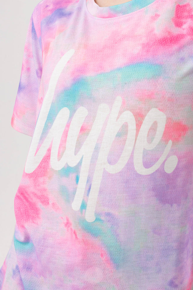 HYPE GIRLS PINK LEOPARD MARBLE 3 PACK OF T-SHIRTS