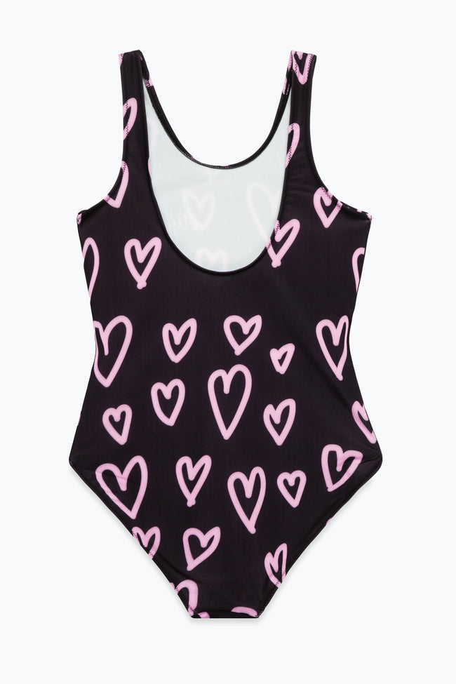 HYPE GIRLS PINK HEART SWIMSUIT