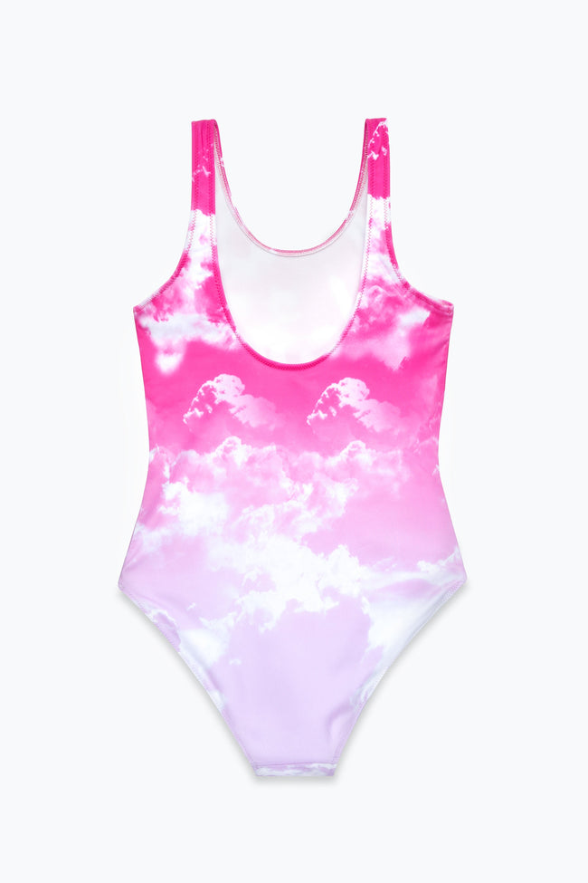 HYPE GIRLS PINK CLOUD FADE SWIMSUIT