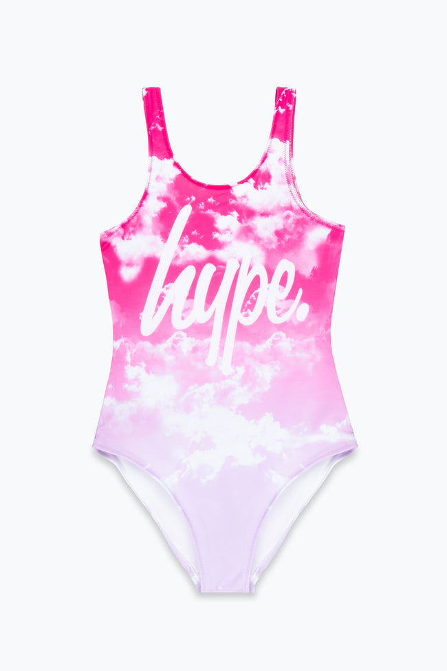 HYPE GIRLS PINK CLOUD FADE SWIMSUIT