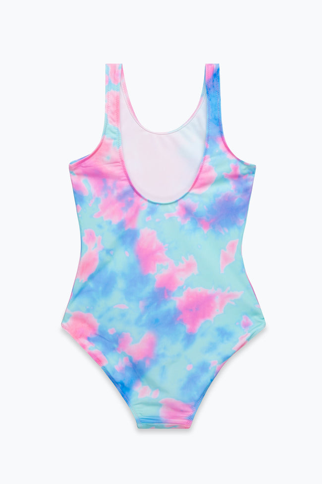 HYPE GIRLS LUCID TIE DYE PINK SWIMSUIT