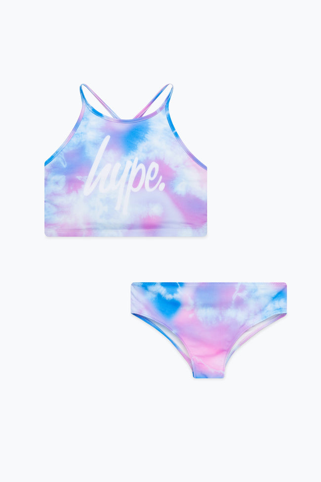 HYPE GIRLS TIE DYE PINK BIKINI