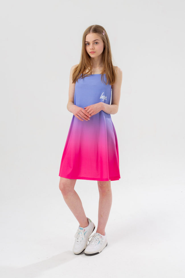 HYPE GIRLS PINK TO LILAC FADE BEACH DRESS