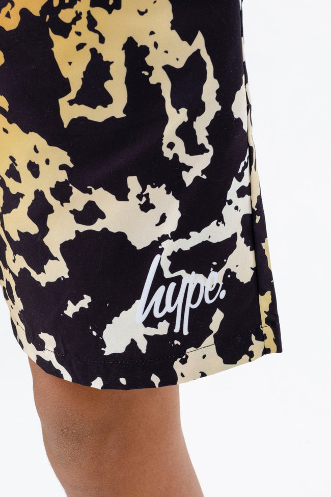 HYPE BOYS GOLD CRACKLE SHORTS