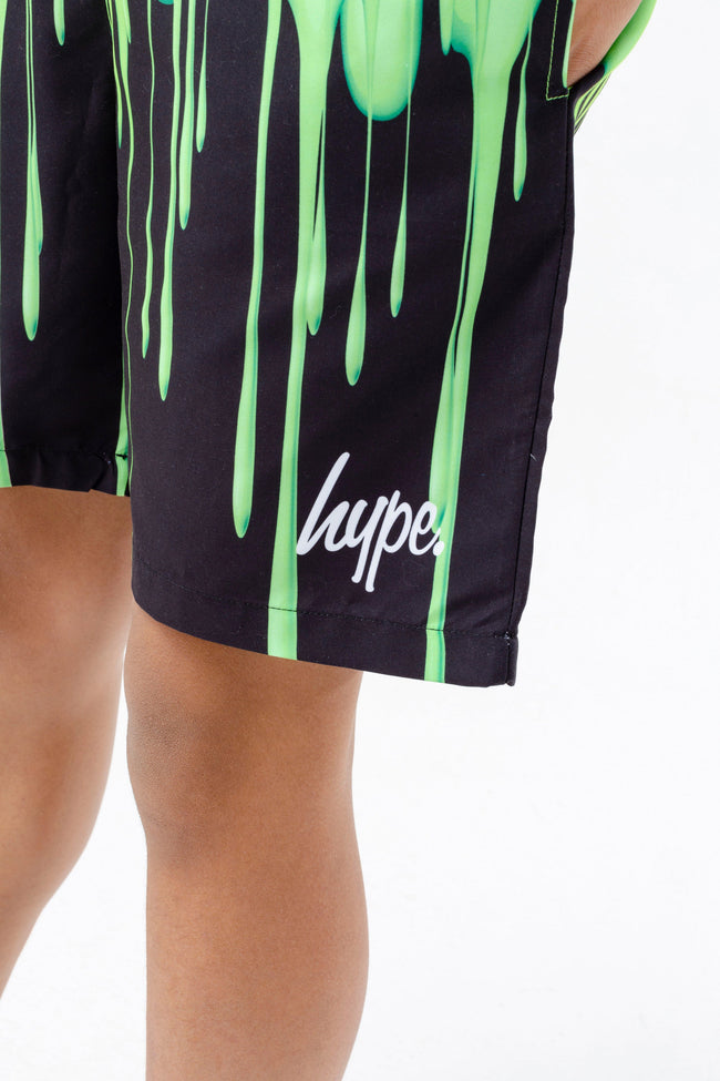 HYPE BOYS LIME DRIP SHORTS