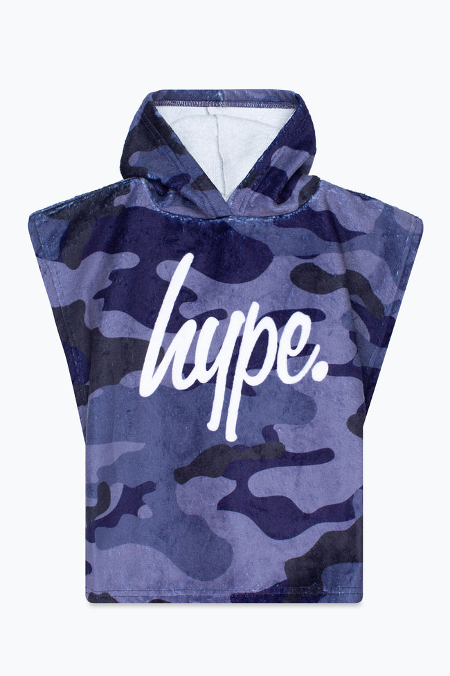 HYPE BOYS BLUE CAMO BEACH COVER UP