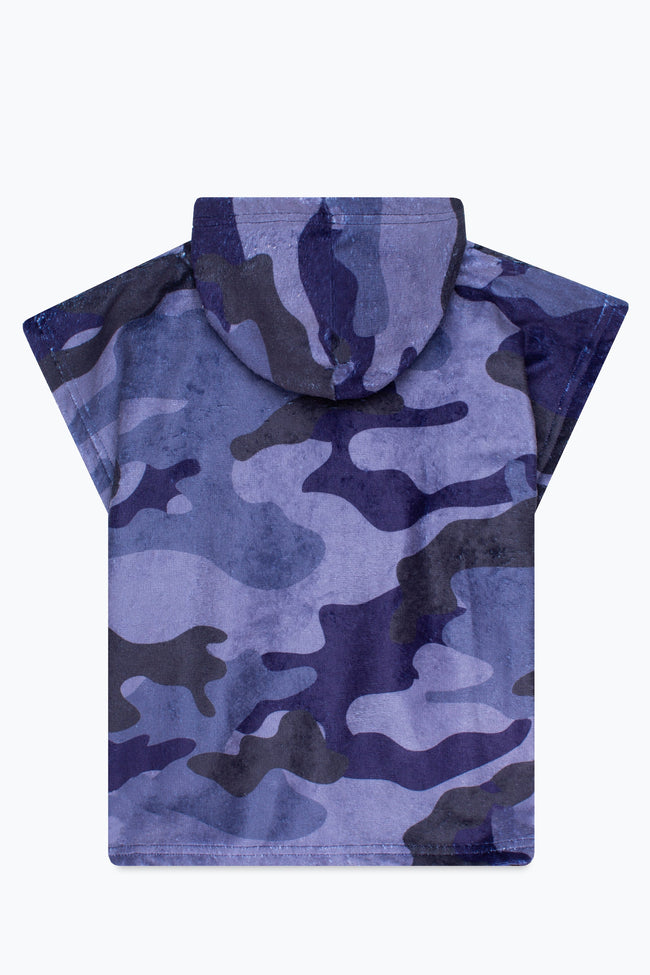 HYPE BOYS BLUE CAMO BEACH COVER UP