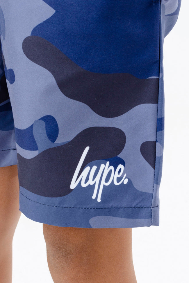 HYPE BOYS BLUE CAMO SWIM SHORTS