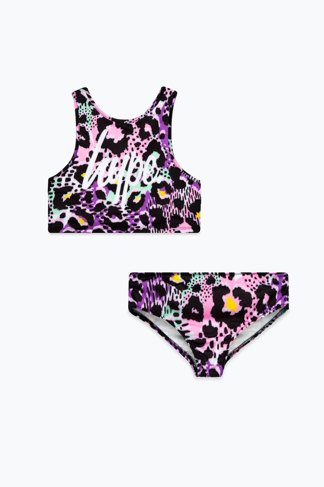 HYPE GIRLS LEOPARD ANIMAL SCRIPT 2 PIECE