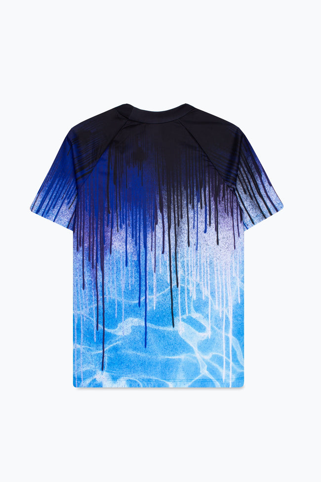 HYPE BOYS POOL DRIPS SLEEVED SWIM TOP