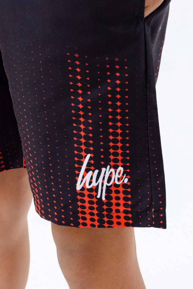 HYPE BOYS RED DOT FADE SWIM SHORTS