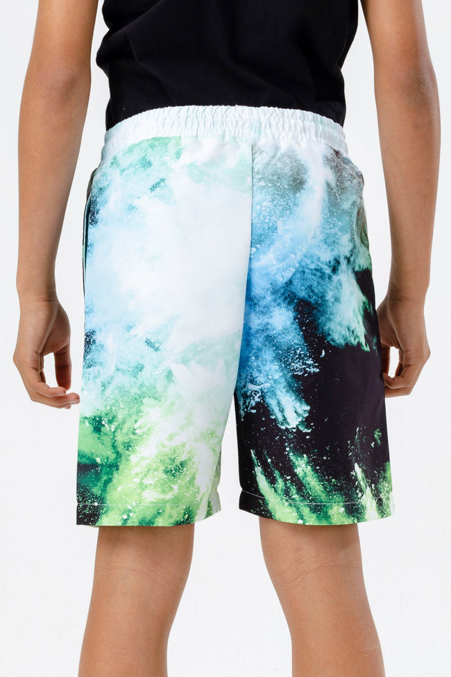 HYPE BOYS GREEN SMOKE SWIM SHORTS