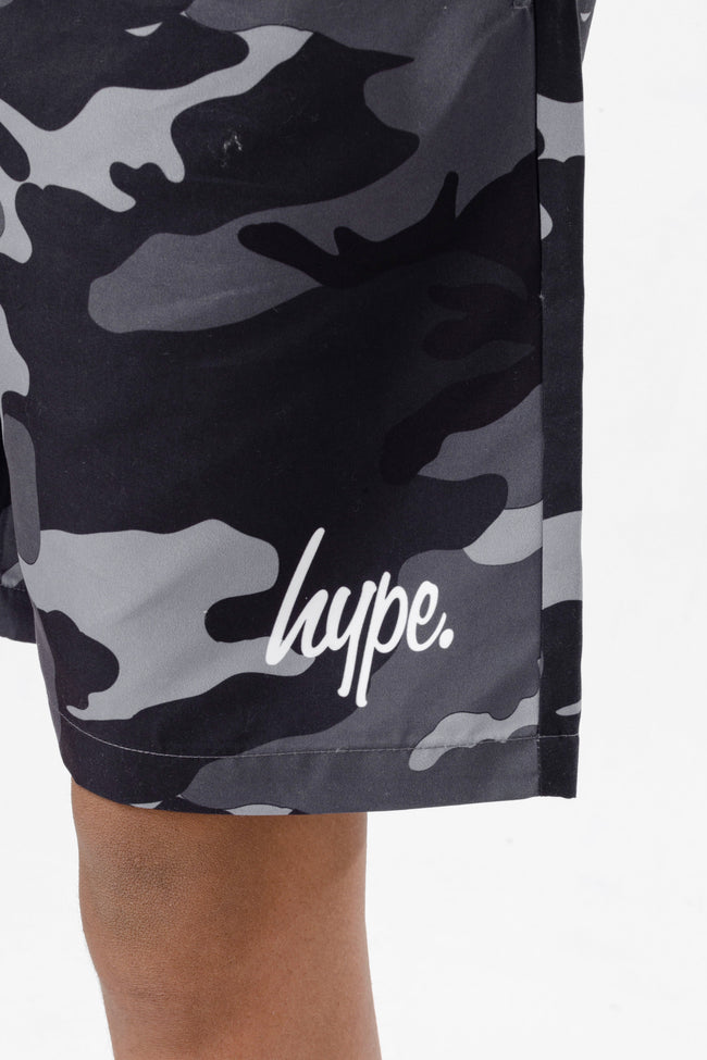 HYPE BOYS GREY CAMO SWIM SHORTS