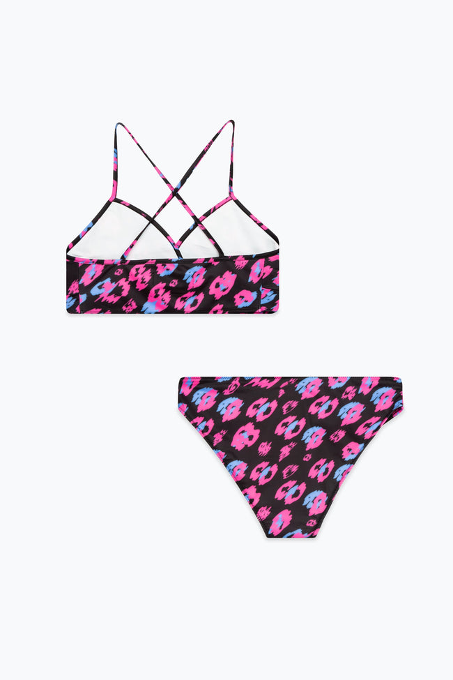 HYPE WOMENS PINK LEOPARD BIKINI