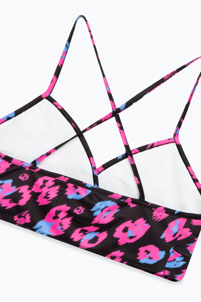 HYPE WOMENS PINK LEOPARD BIKINI