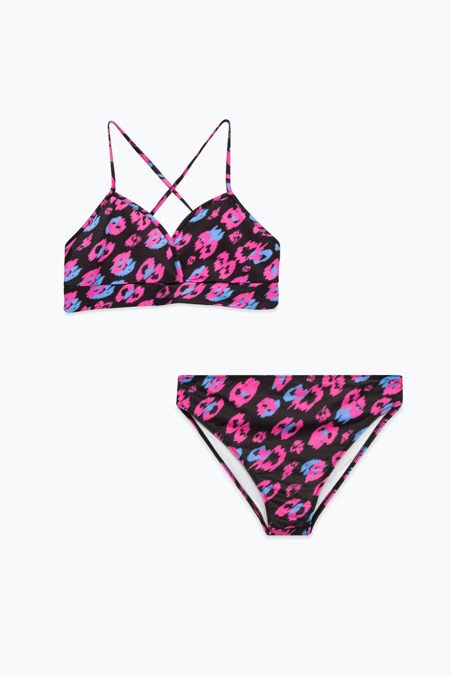 HYPE WOMENS PINK LEOPARD BIKINI