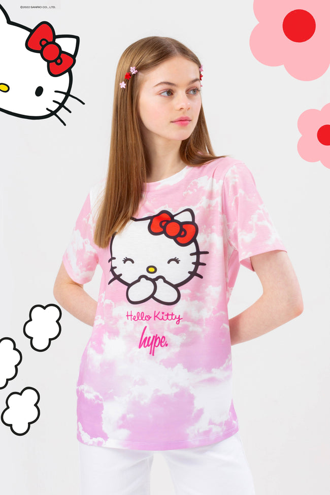 HYPE X HELLO KITTY KIDS CLOUD FADE T-SHIRT