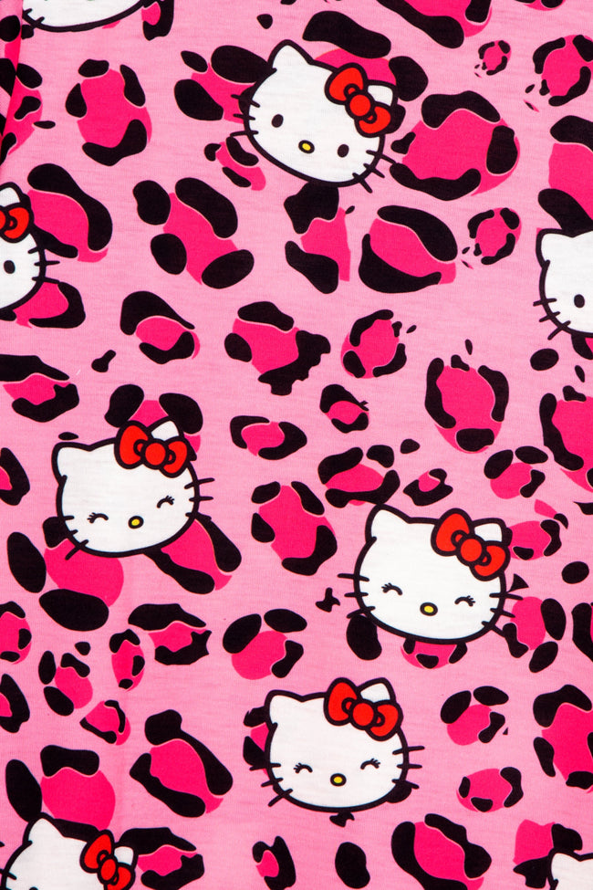 HYPE X HELLO KITTY KIDS LEOPARD AOP T-SHIRT