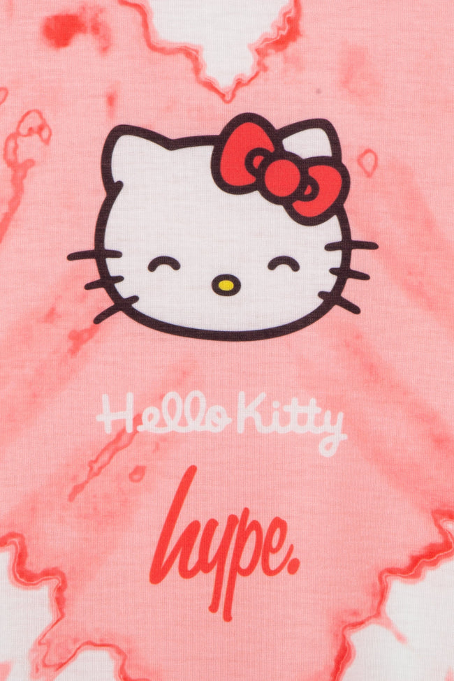 HYPE X HELLO KITTY KIDS HEART TIE DYE T-SHIRT