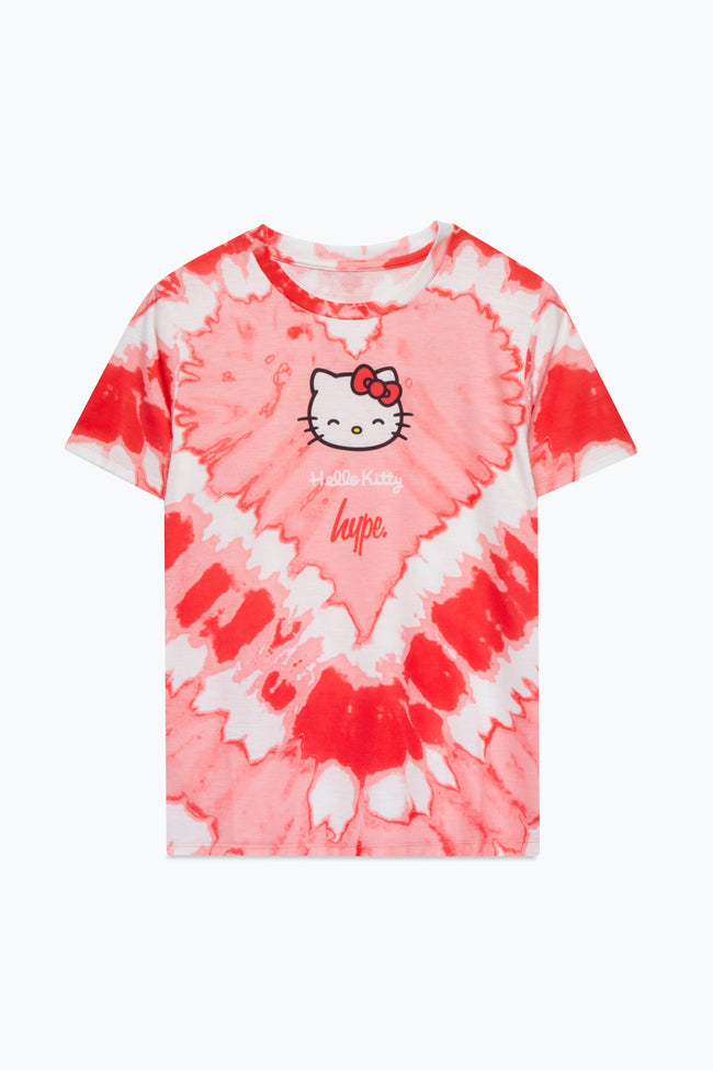 HYPE X HELLO KITTY KIDS HEART TIE DYE T-SHIRT