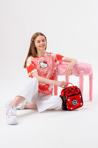 HYPE X HELLO KITTY KIDS HEART TIE DYE T-SHIRT