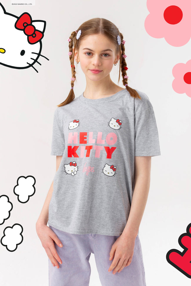 HYPE X HELLO KITTY BLOCK GIRLS T-SHIRT