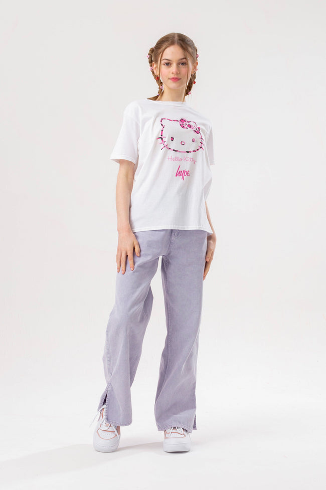 HYPE X HELLO KITTY LEOPARD INFILL T-SHIRT