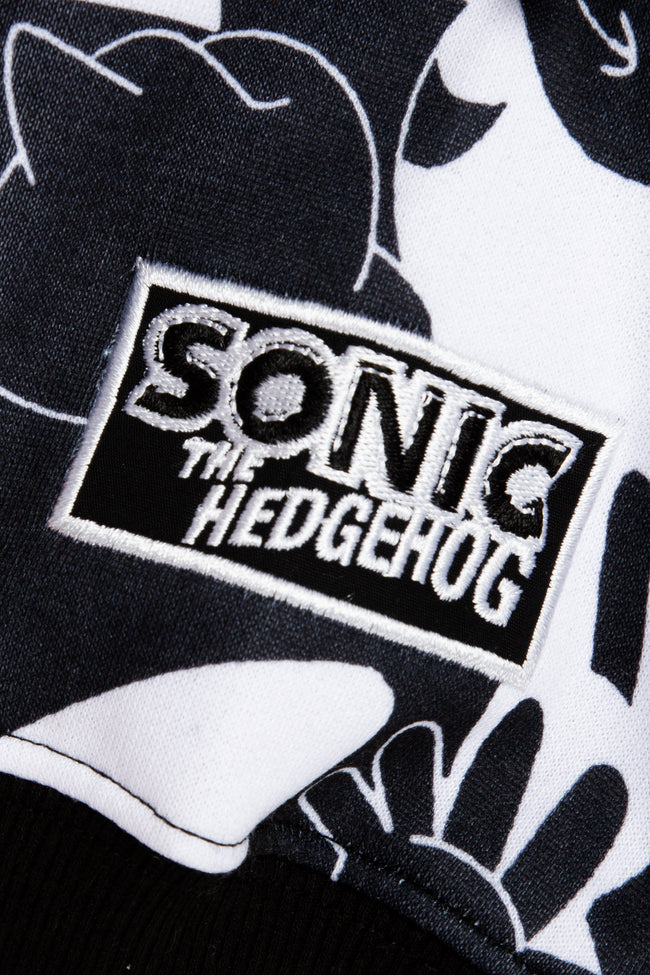 HYPE X SONIC ADULTS MONO SONIC DROP SHOULDER HOODIE