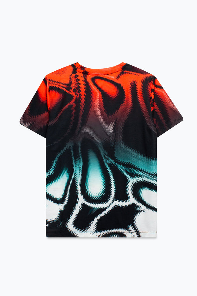 HYPE X SONIC BOYS RED MARBLE SONIC FADE T-SHIRT