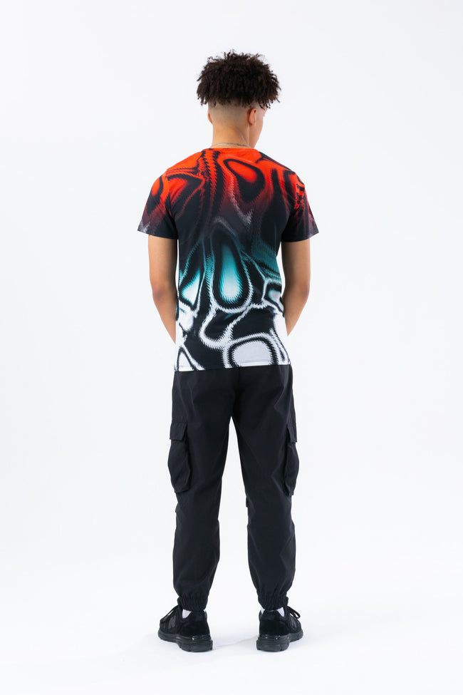 HYPE X SONIC BOYS RED MARBLE SONIC FADE T-SHIRT