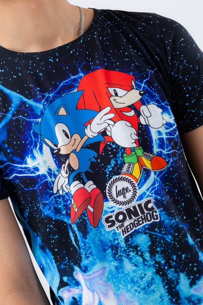 HYPE X SONIC BOYS BLUE SONIC FIRE RING T-SHIRT