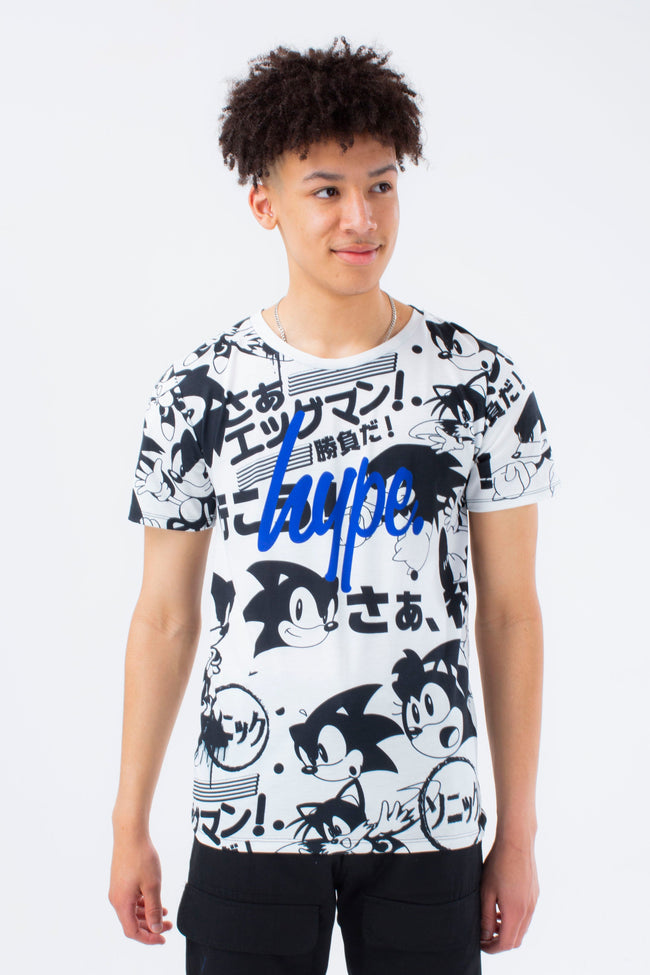 HYPE X SONIC BOYS WHITE SONIC MONO T-SHIRT