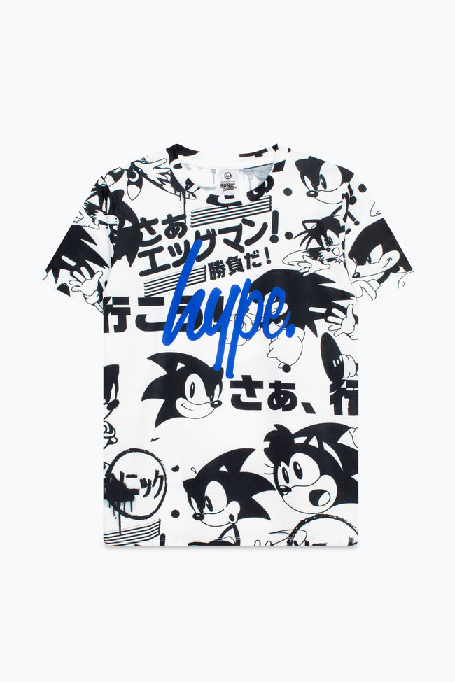 HYPE X SONIC BOYS WHITE SONIC MONO T-SHIRT